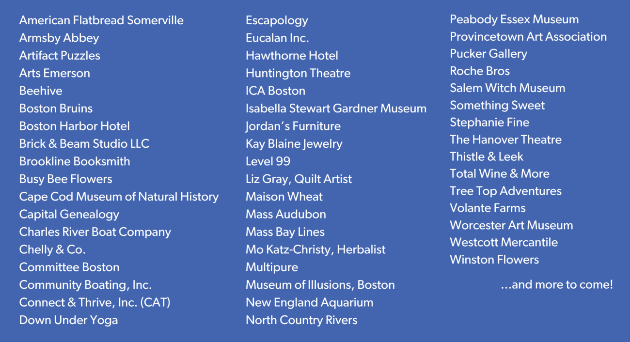 2026 silent auction sponsors