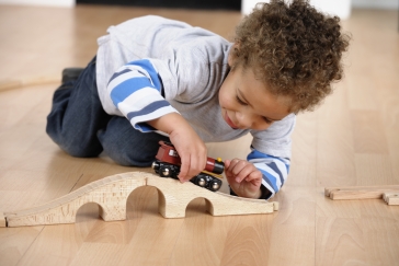 boy playing on floor