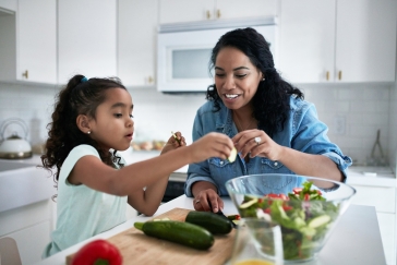 preparing meals at home