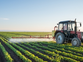 farm truck spraying pesticides