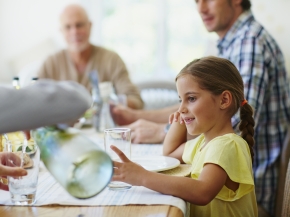 family around table