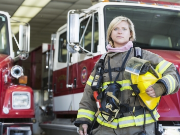 Women firefighter