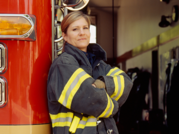 female firefighter and breast cancer