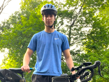 Deren Miller and bike relay for prevention