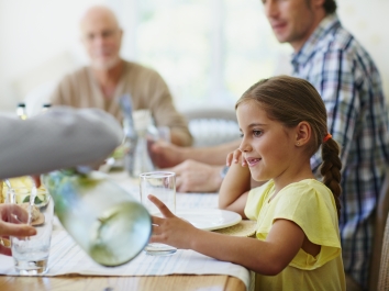 family around table